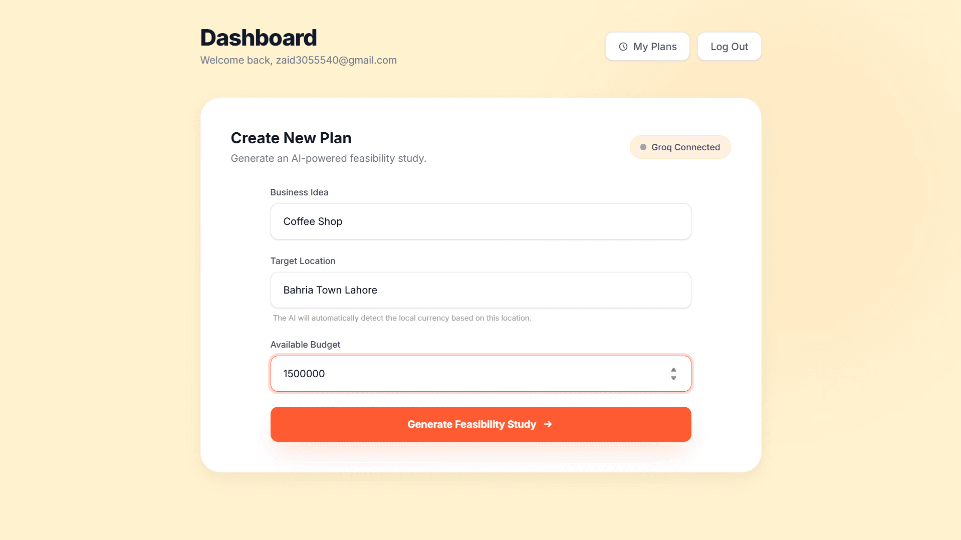 Business Plan Generator